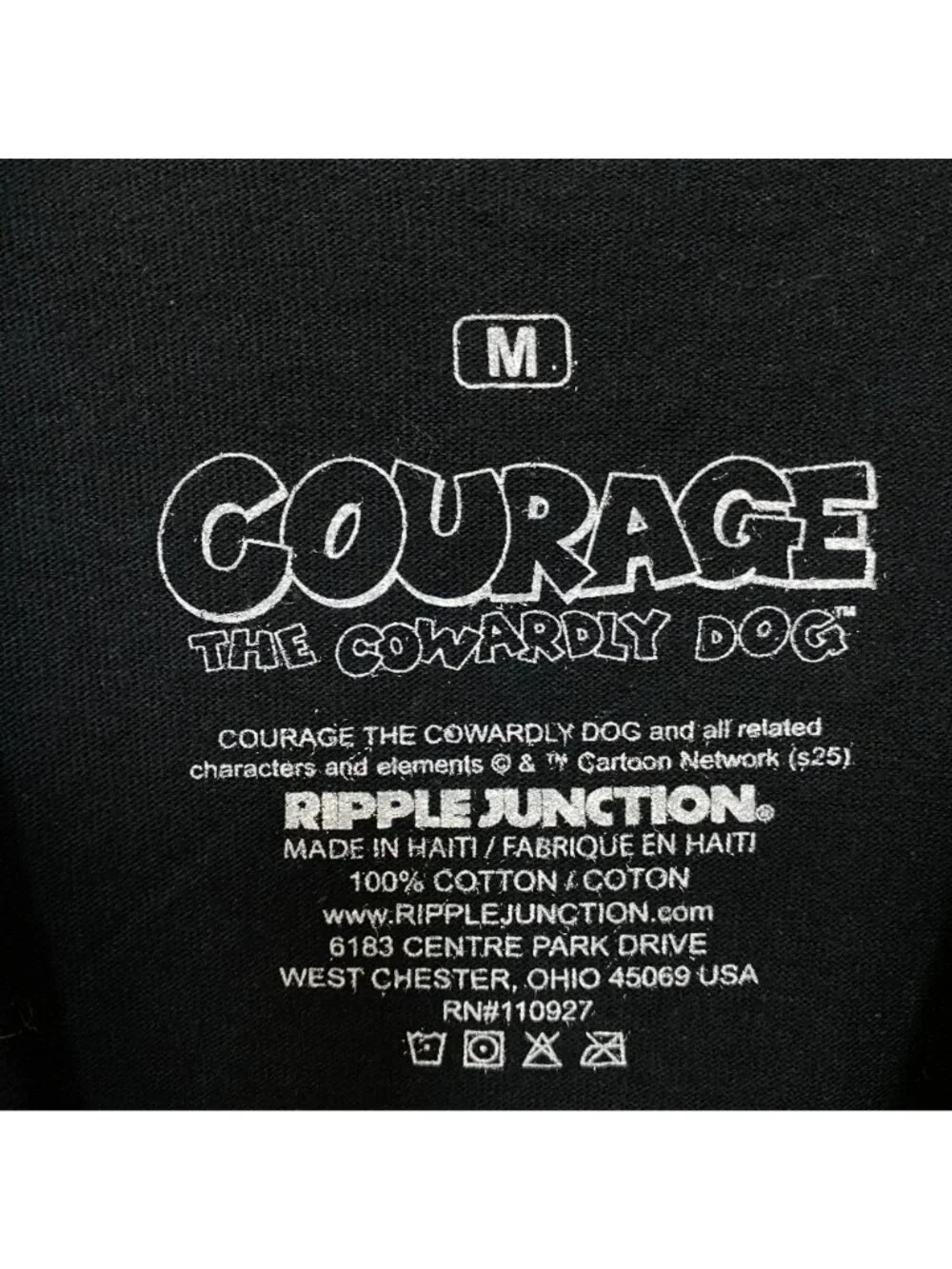 Courage The Cowardly Dog Grid Design Retro Style Classic Cartoon T-Shirt Medium
